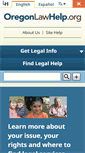 Mobile Screenshot of oregonlawhelp.org